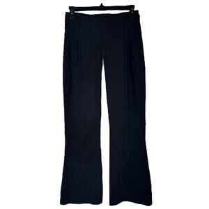 Lululemon SZ 8 Groove Flare Pants Hi-Rise Wicking Stretch Breathable Yoga Black